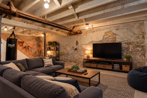 Basement - This image was virtually staged.