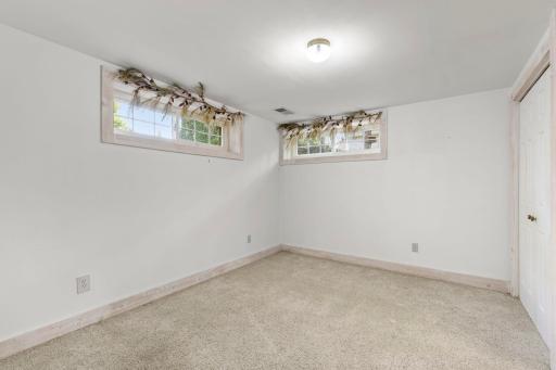 A flex space off the family room could be used as a workout room, office, or playroom.