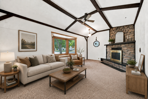 Family Room - Main Floor - Virtually Staged