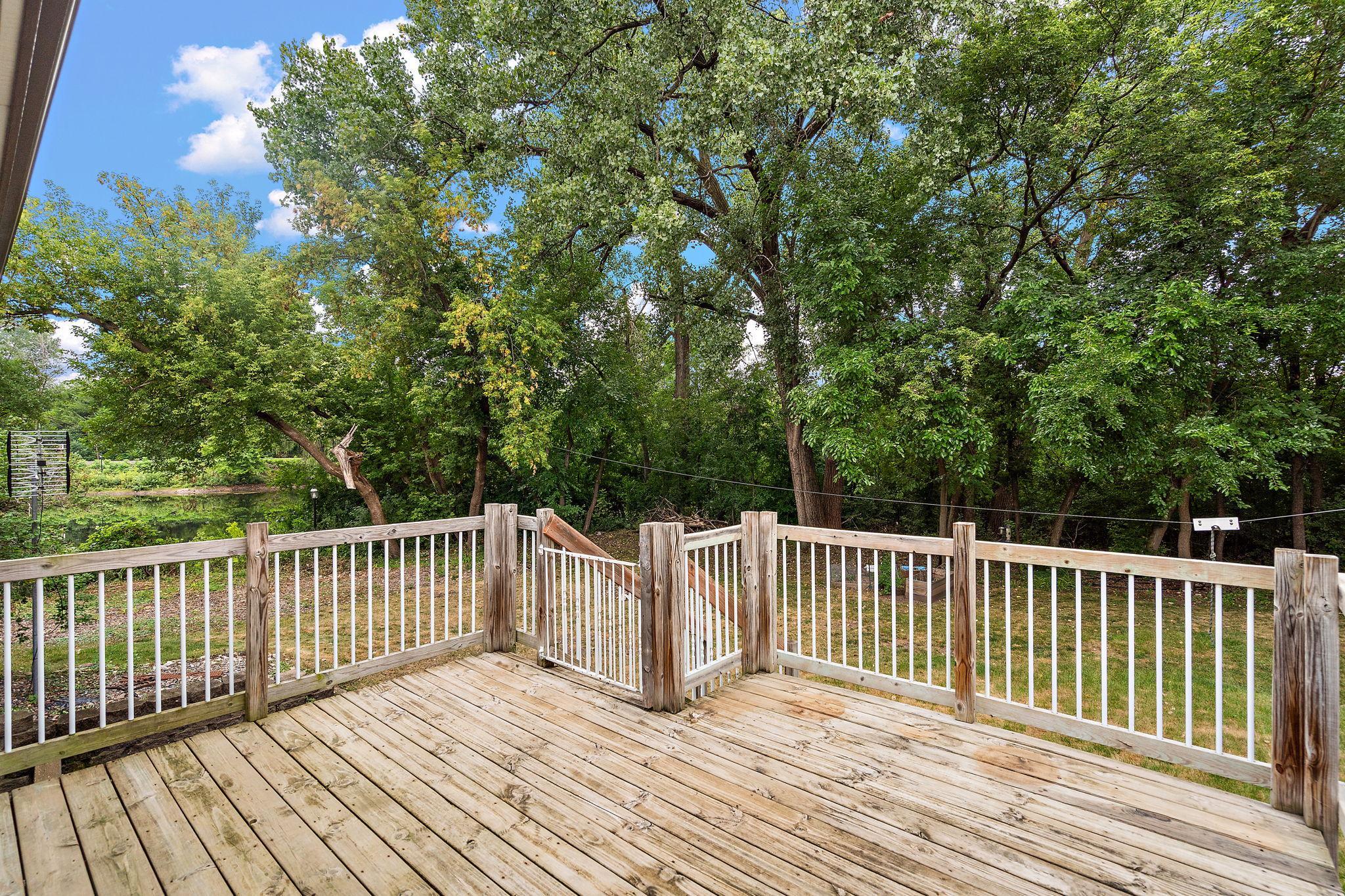 Deck Overlooking Backyard
