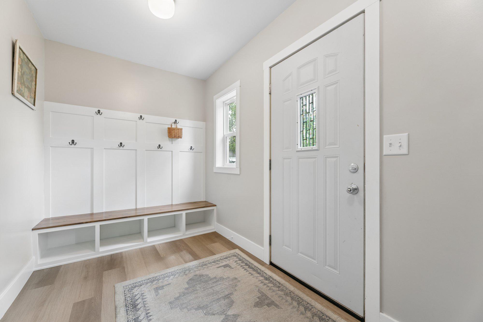 SE Back door opens to new enclosed porch!