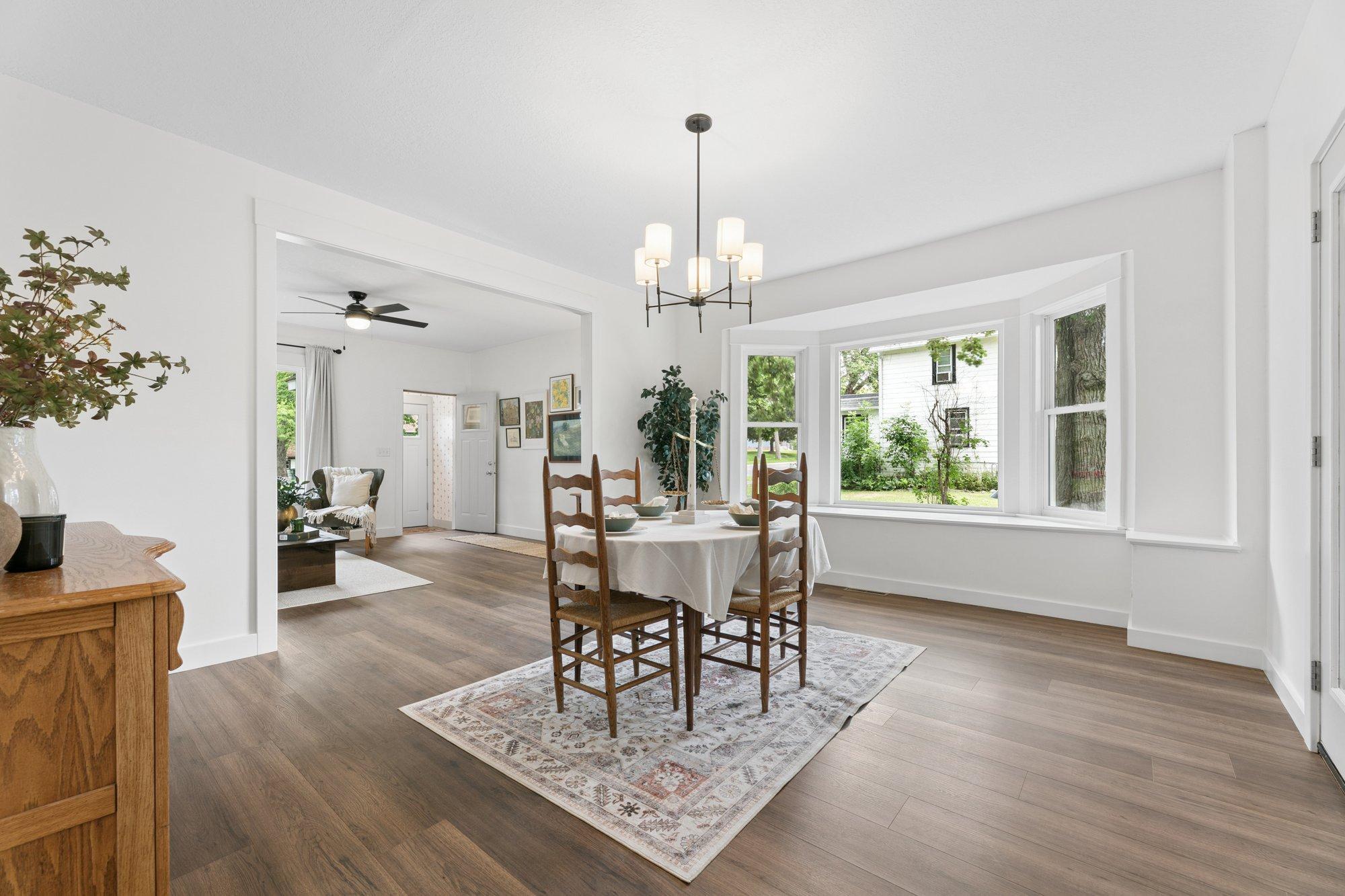 New LVP, Lights, Bay Window and Ceiling Fan!