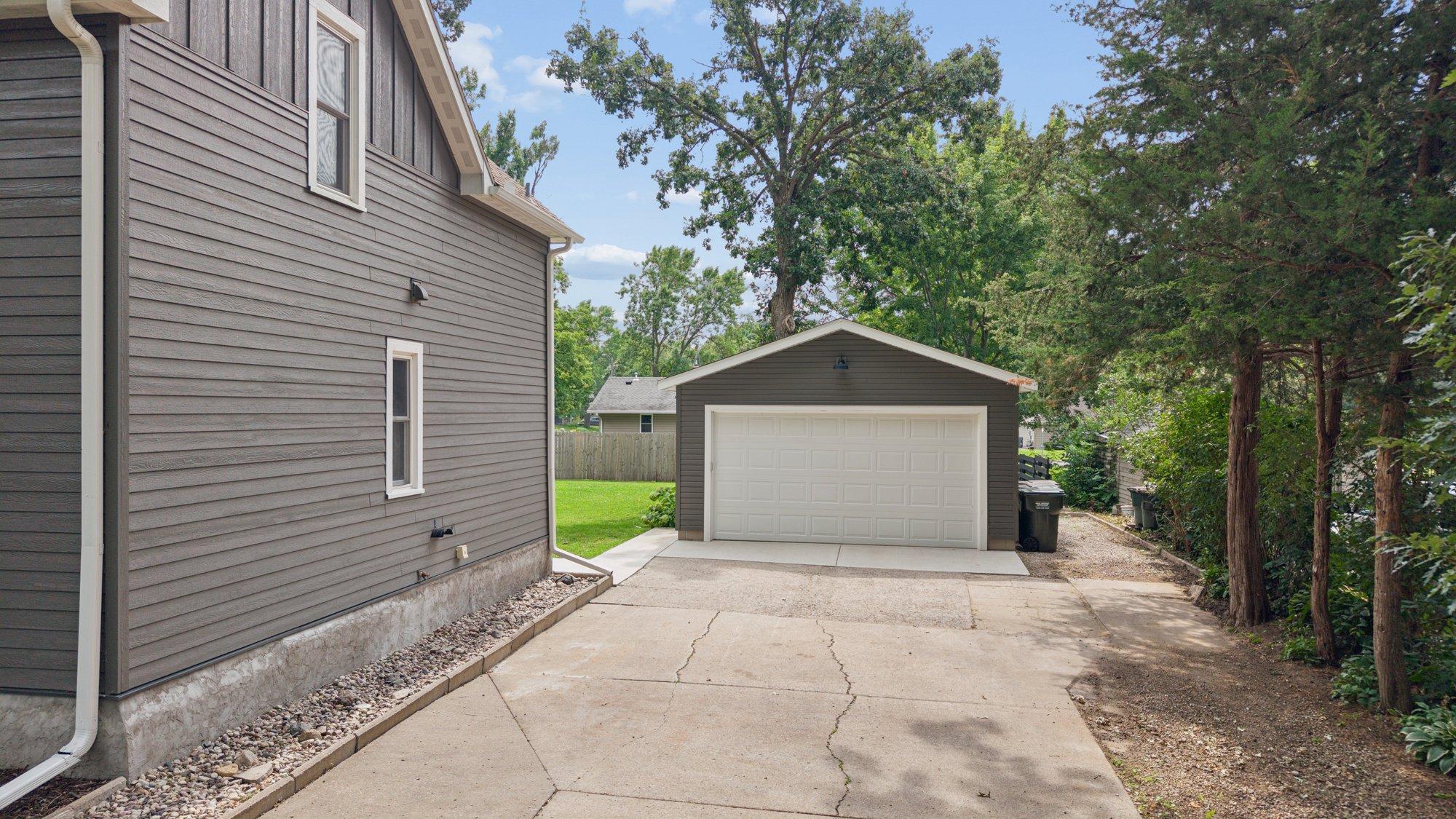 Old garage removed & replaced