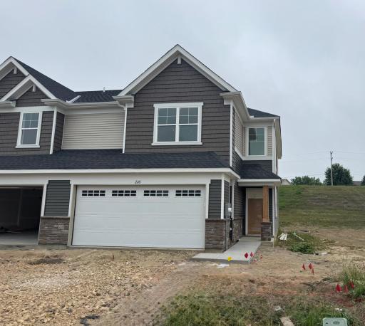 (Photo is of the actual home in progress.)
