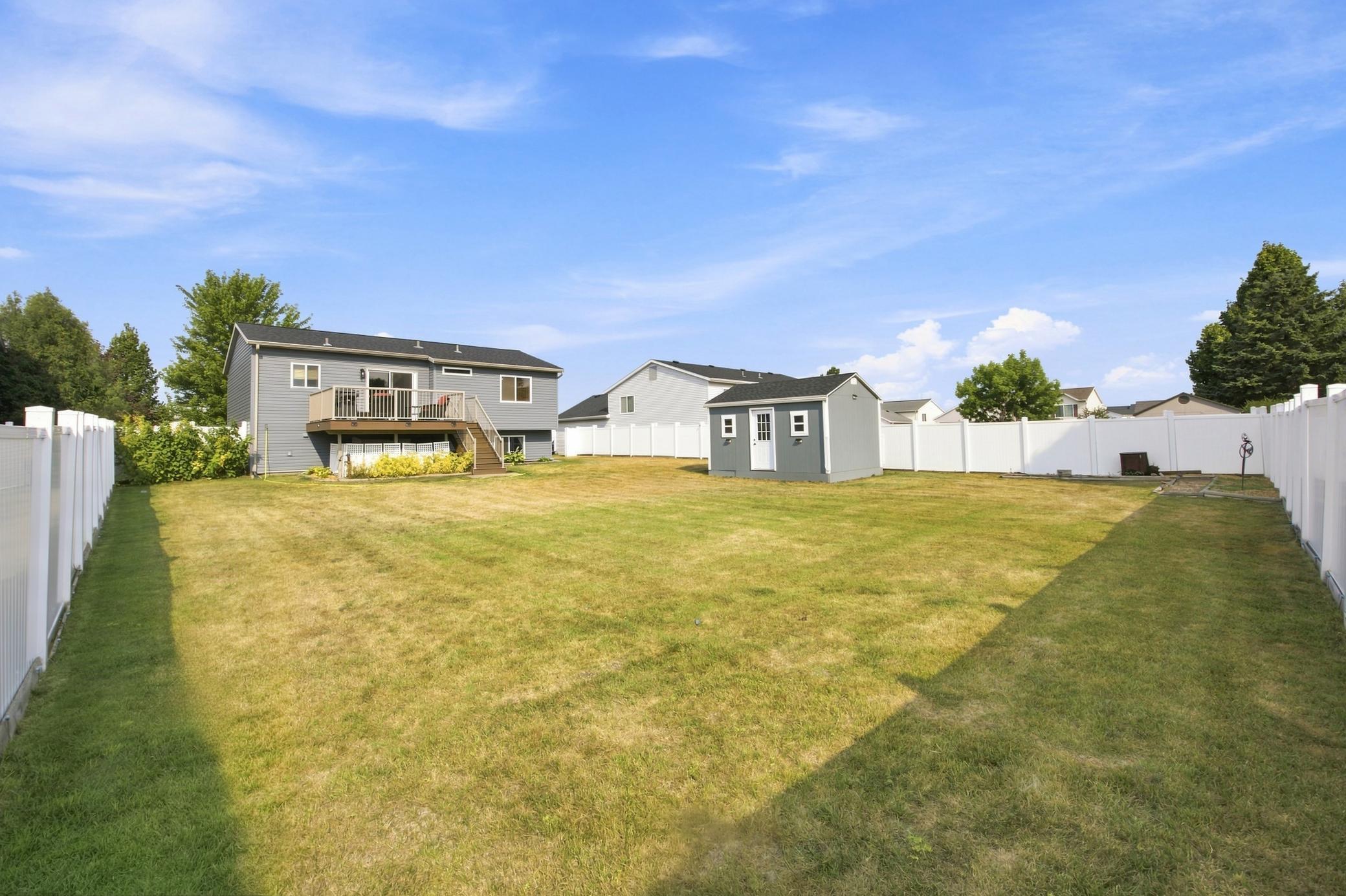 Large backyard