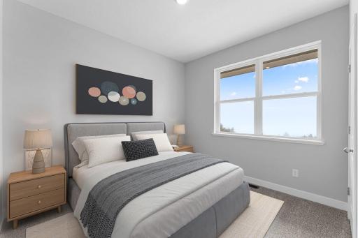 2nd of 4 main level bedrooms. Photo of actual home.