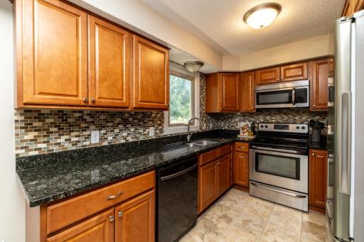 Kitchen with Granite Counters and Stainless Appliances