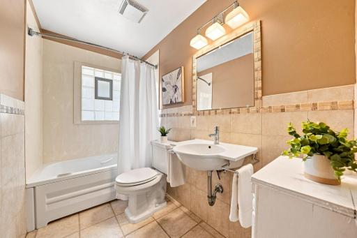Recently remodeled bathroom.