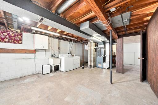 Unfinished basement that awaits your creativity! New furnace and A/C!