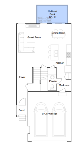 Richmond main level floorplan.