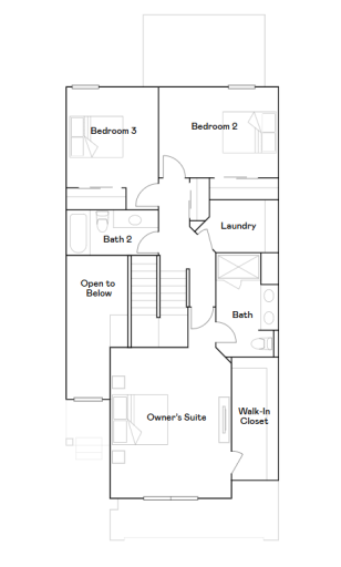 Richmond upper level floorplan.
