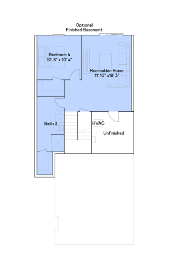 Richmond lower level floorplan.