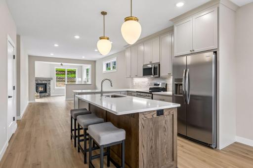 Generous center island for easy food prep