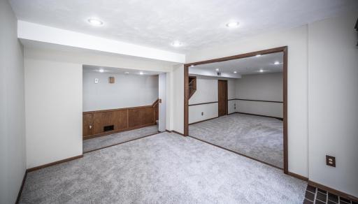 This is a versatile area just off the lower level family room