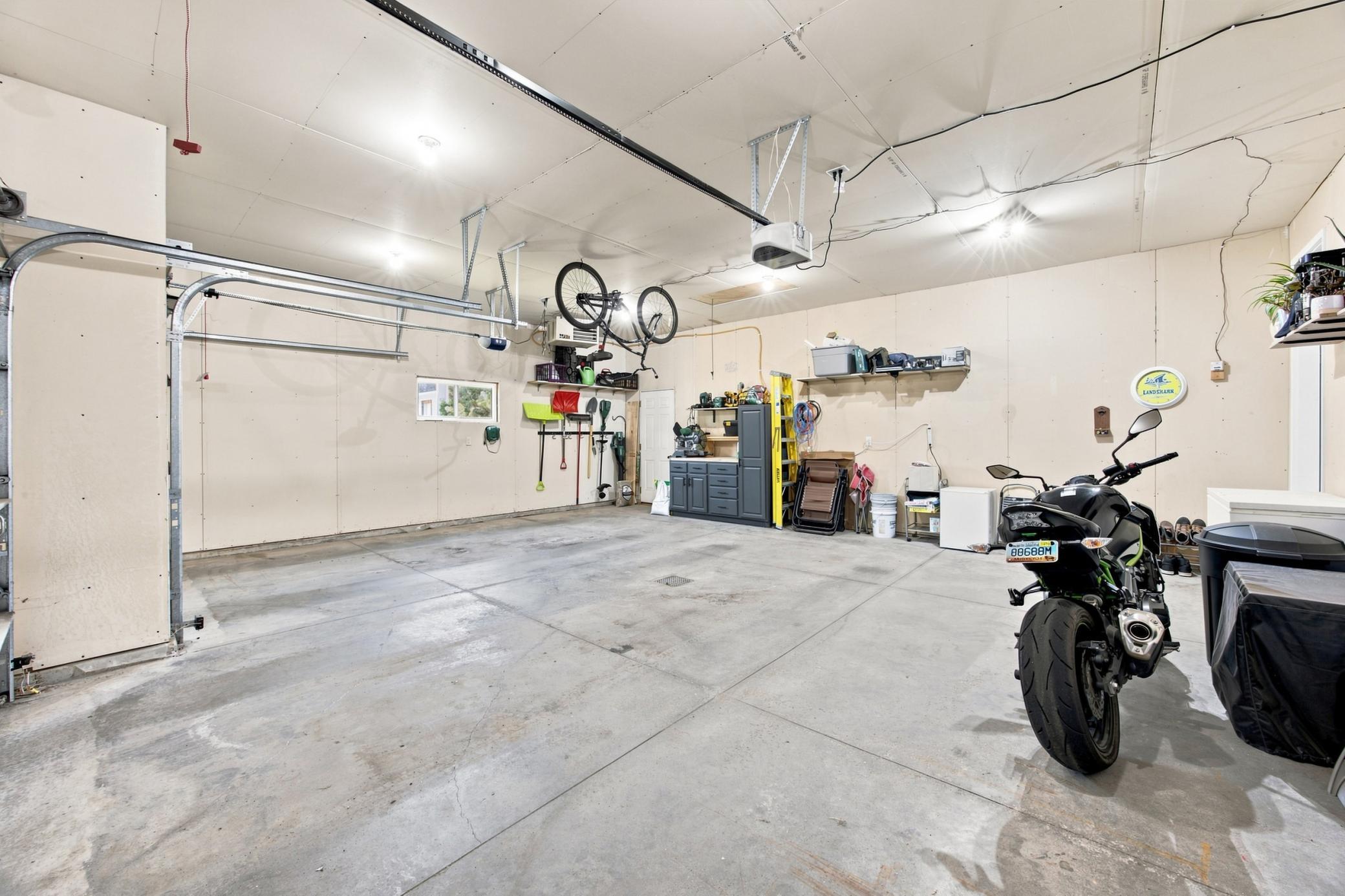 Spacious Garage - Cabinetry Included