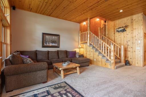 Additional views of lower level family room