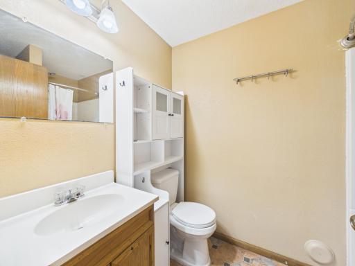 3/4 bath lower level