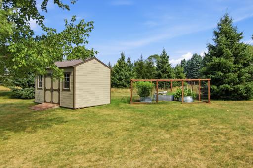 16x10 Shed and Raised Bed Garden