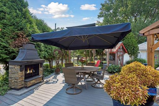 Imagine yourself sitting outside by the fire.