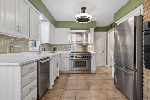 Renovated kitchen with top-tier appliances