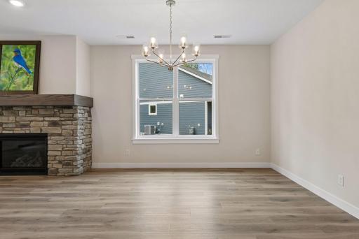 Modern lighting, fixtures and finishes throughout the home