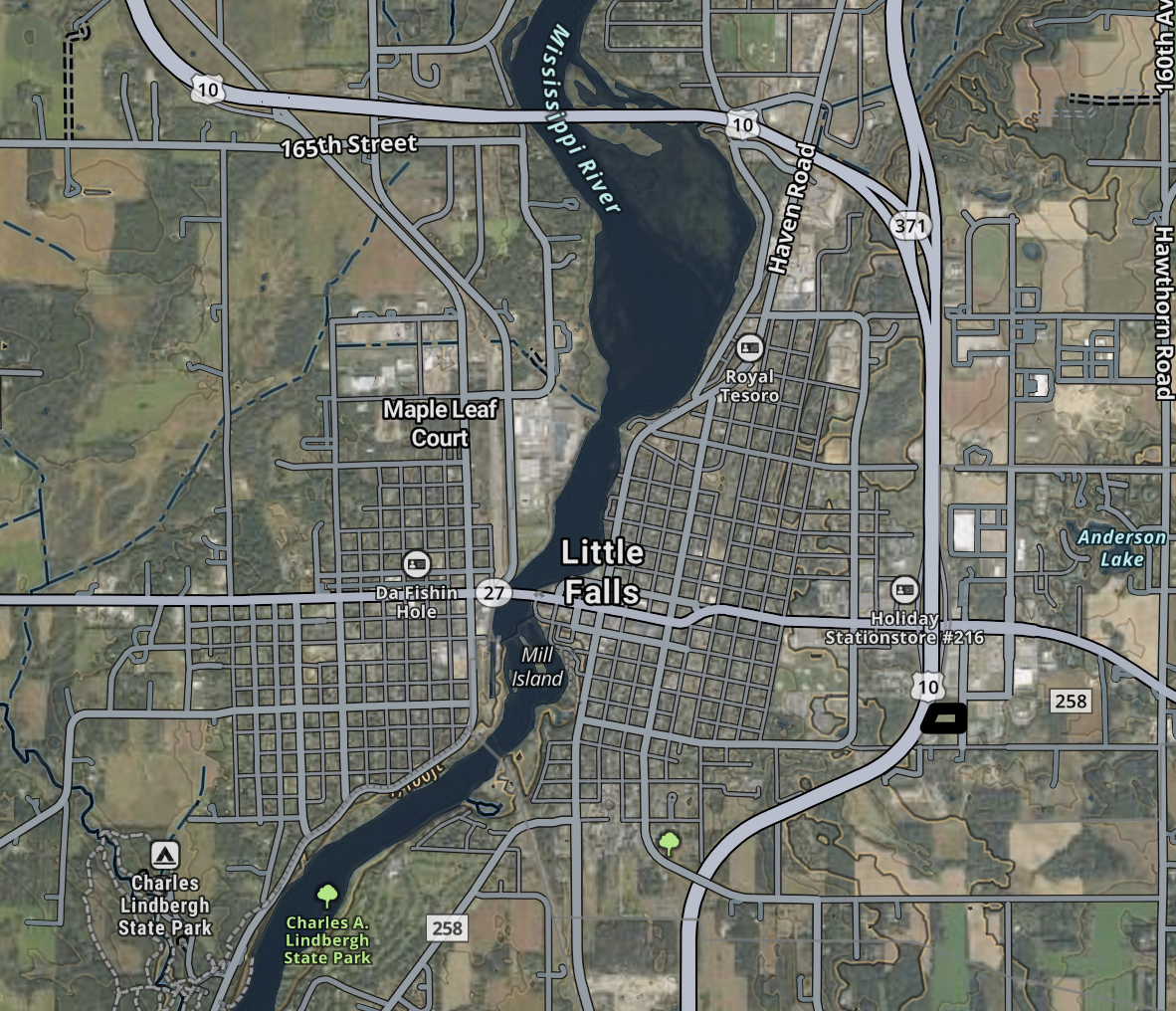 Location in Little Falls