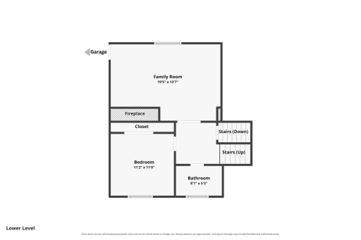Lower Level Floor Plan