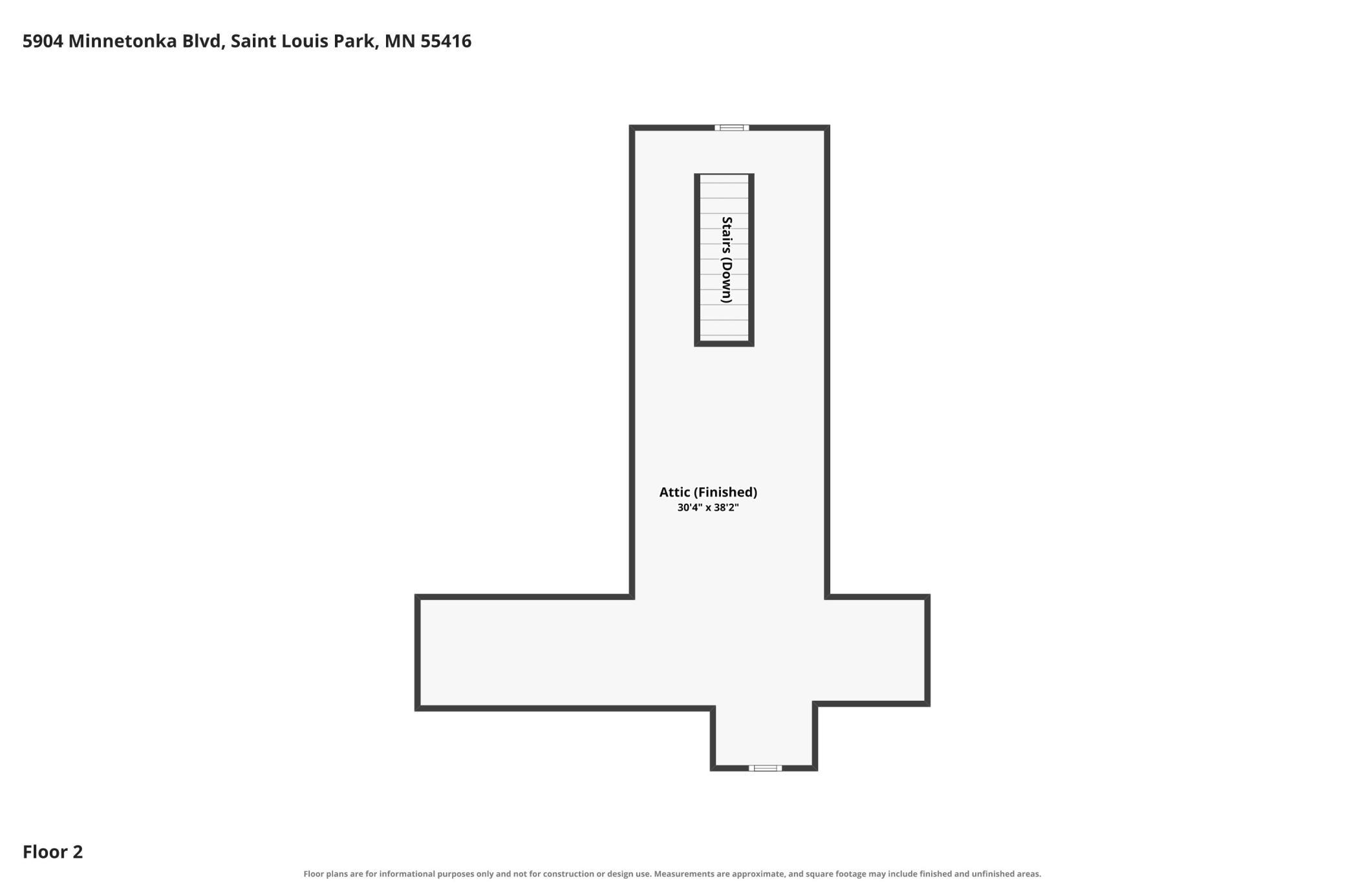 Upper Level Floor Plan