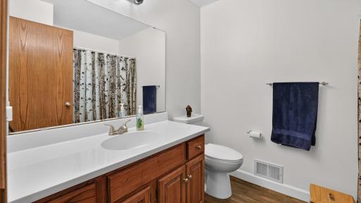 Full bathroom on the second level.