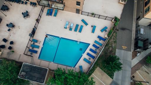 Pool from above