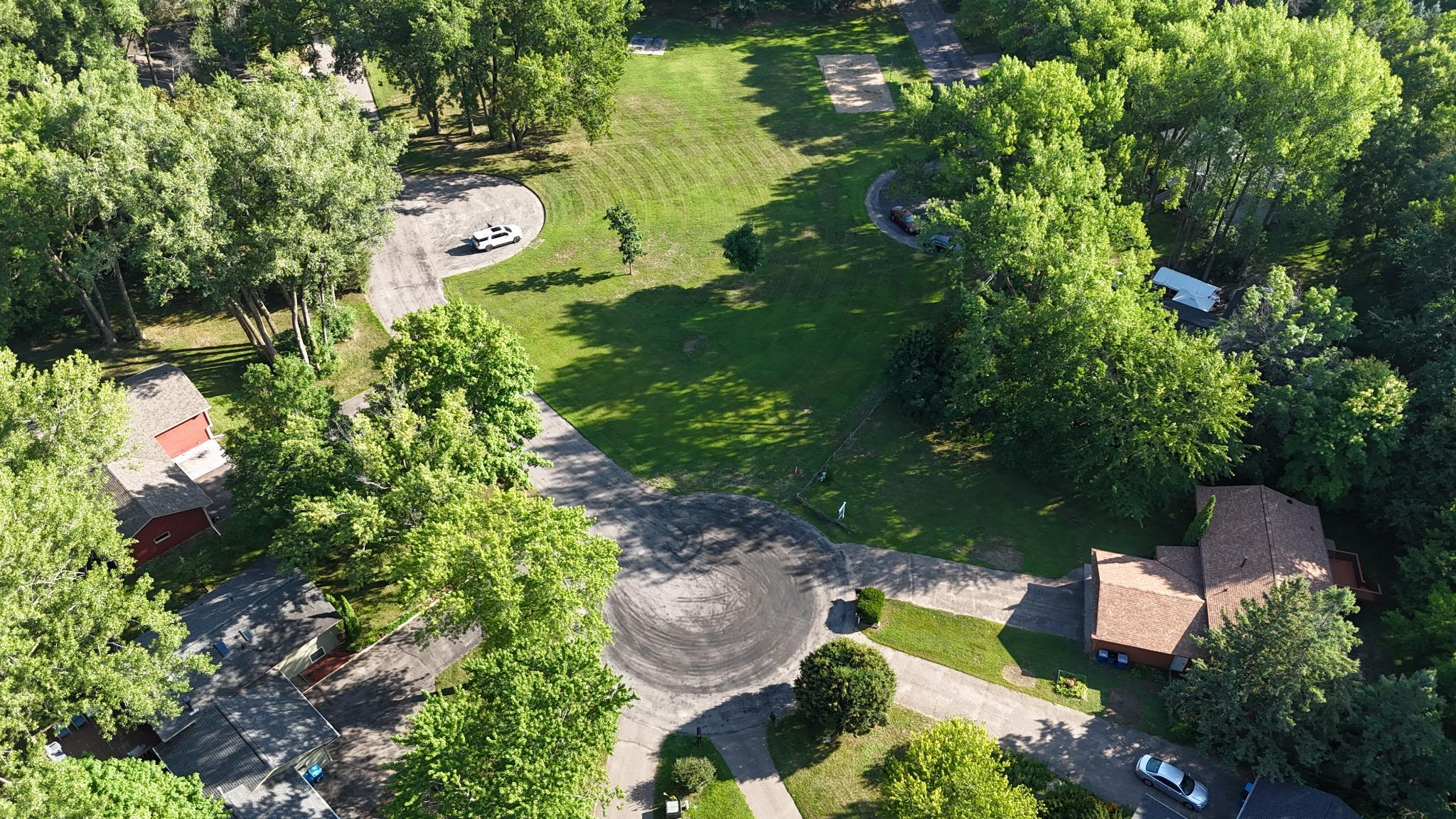 Home is situated on a private, wooded lot on a quiet cul-de-sac.