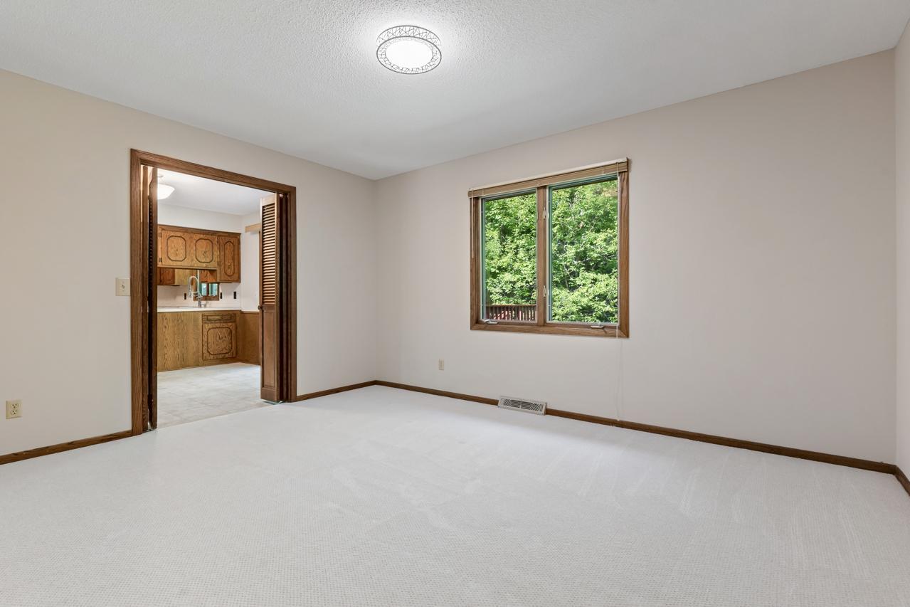 Flexible space next to dining area.