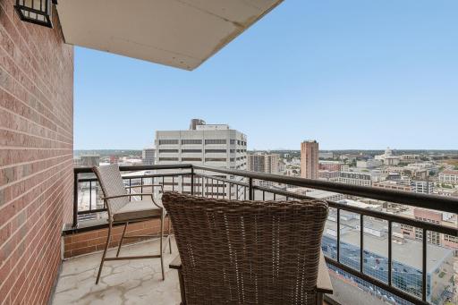 Private office balcony.