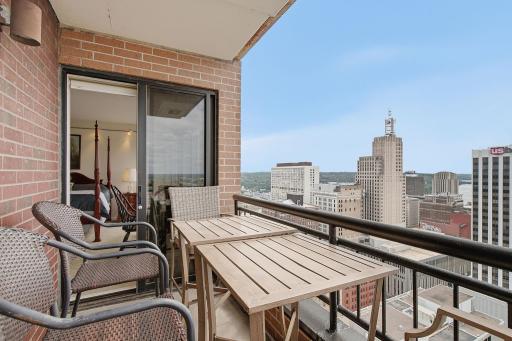 This is one of two balconies!