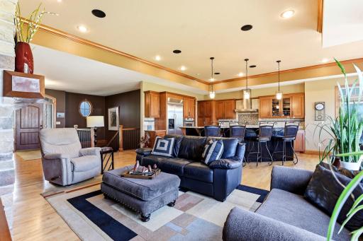 Hardwood floors throughout the main living space