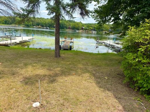 Level yard and shoreline