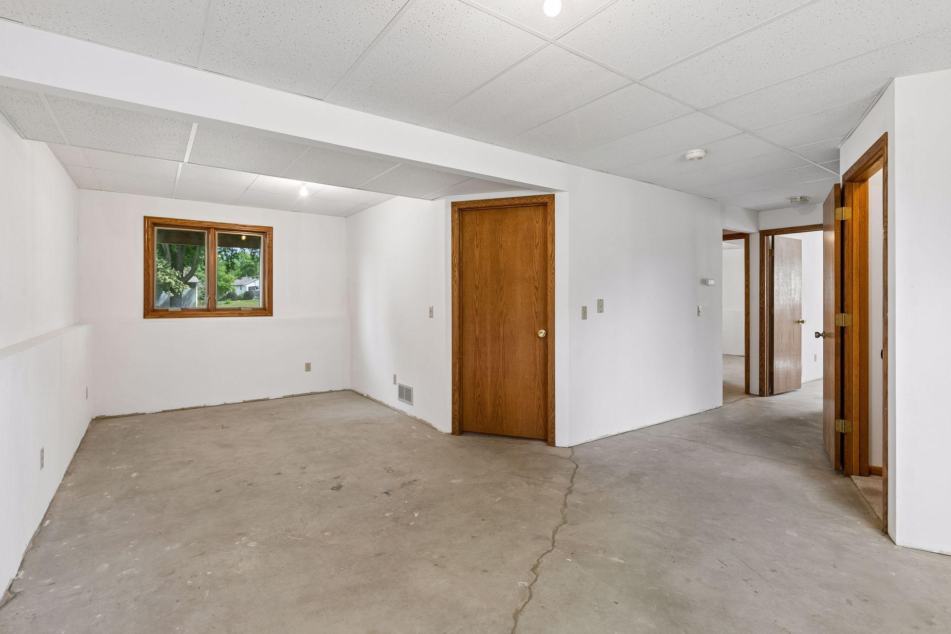 A family room ready for you to finish and make your own.