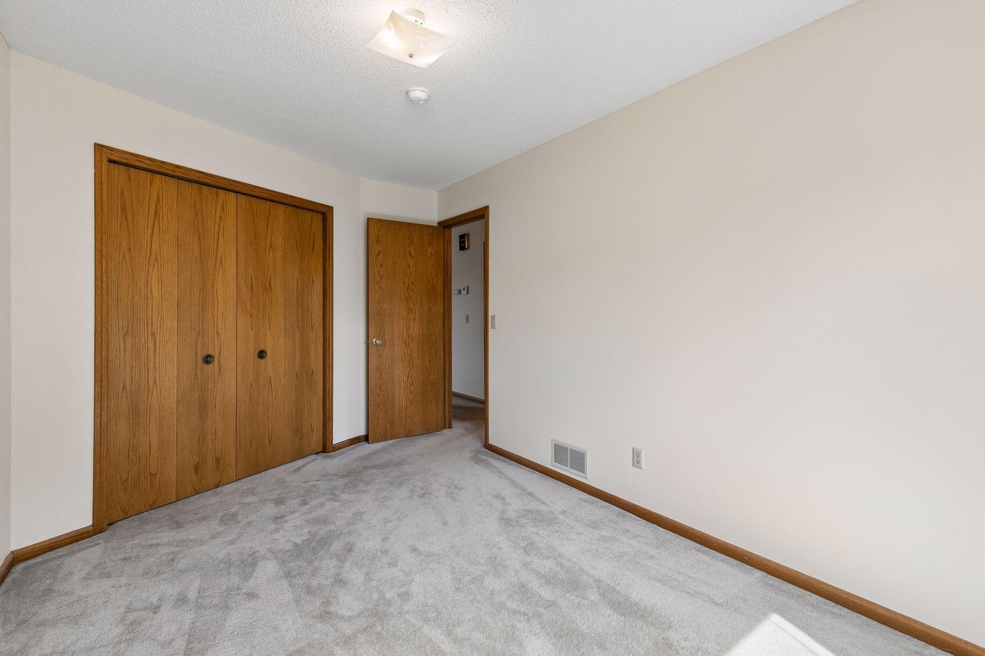 Bedroom on the upper level.