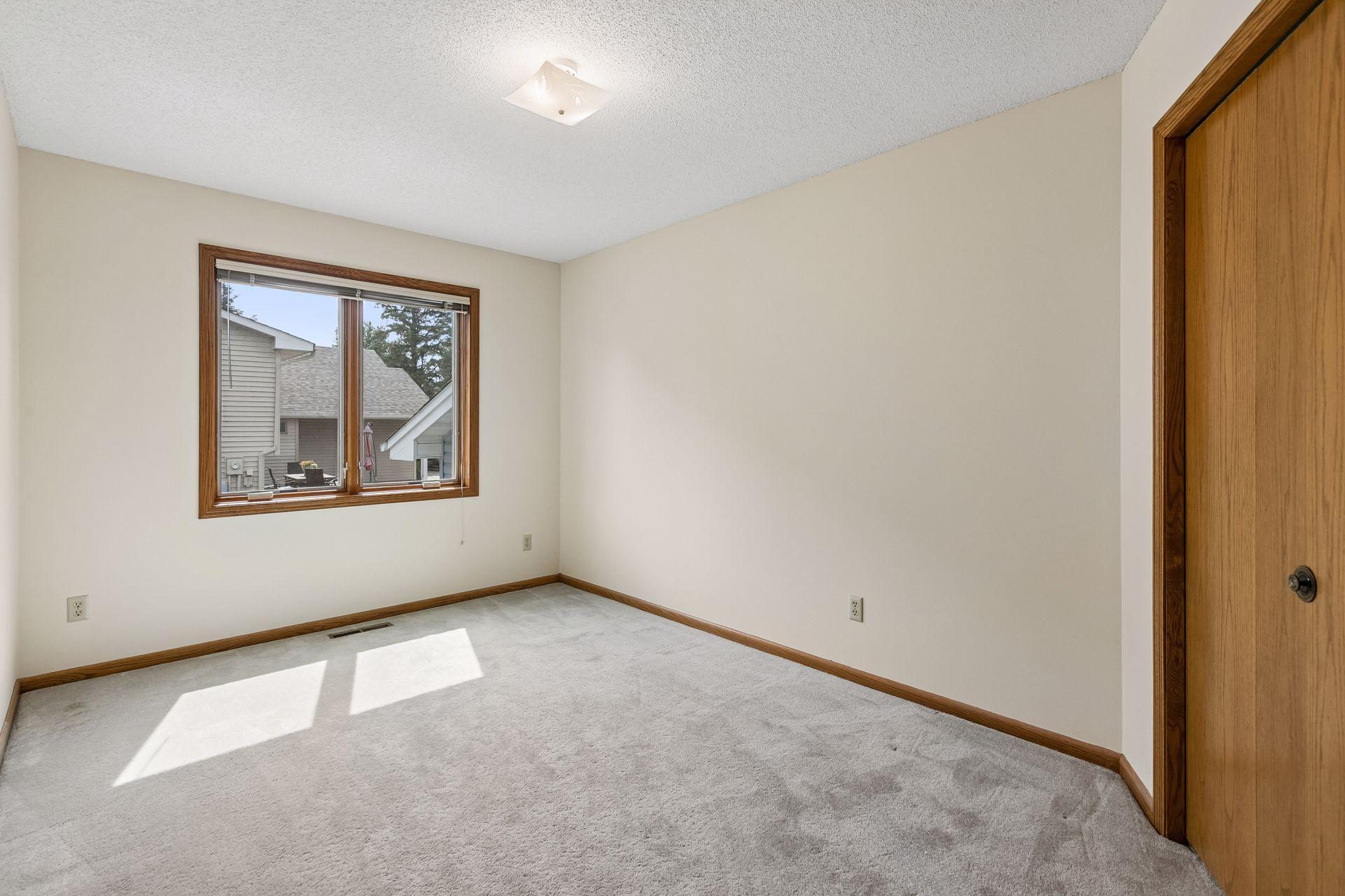 One of two bedrooms on the upper level.