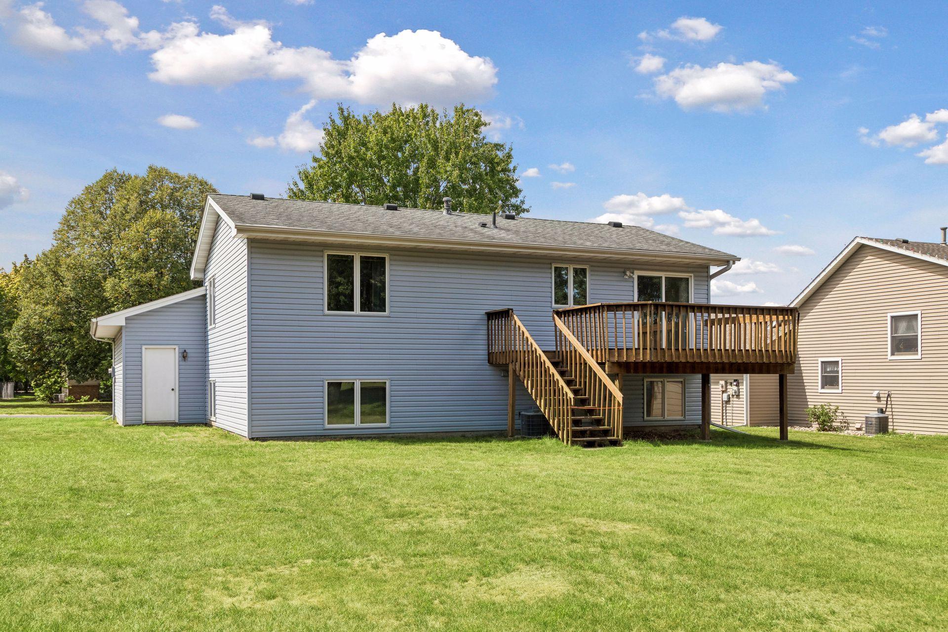 View of the back of the home.