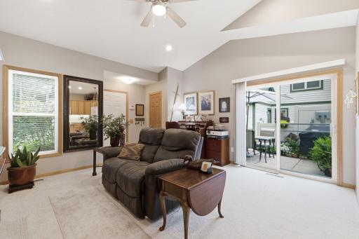 Sliding door to patio