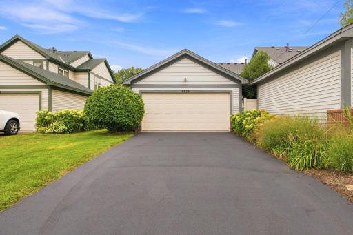 Newly resurfaced driveway
