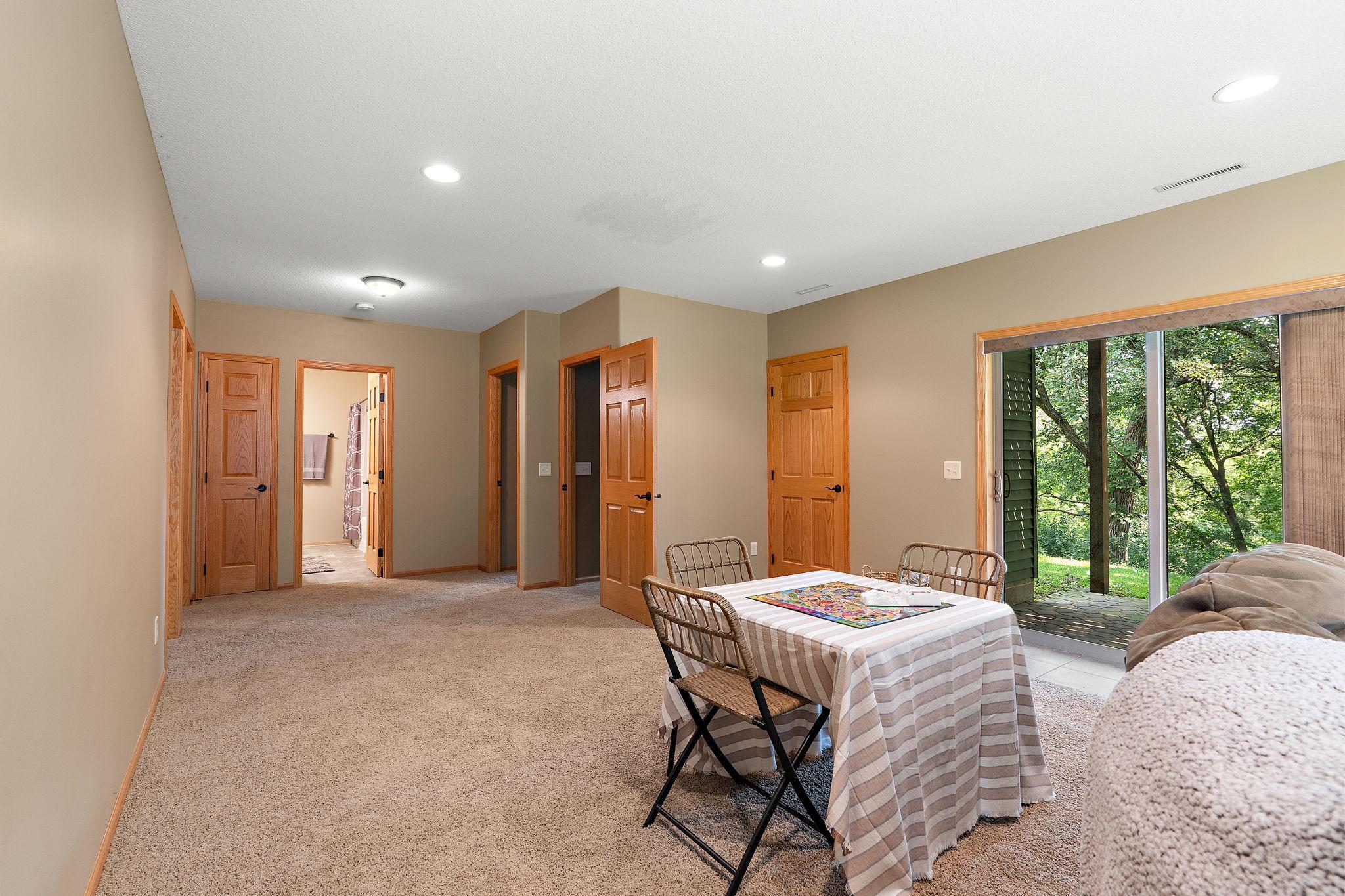 Lower Level Family Room/Game Room/Walk out Patio
