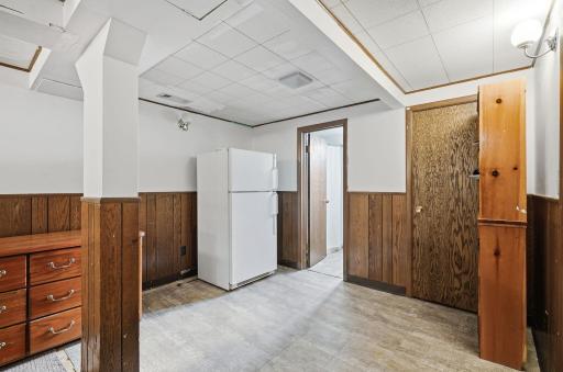 This extra spot in the lower level has many possibilities. Since it is near the bedroom , bathroom and storage area, it could be just the spot for a 2nd kitchen.