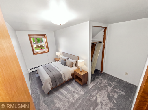 AI staged Lower Level Bedroom