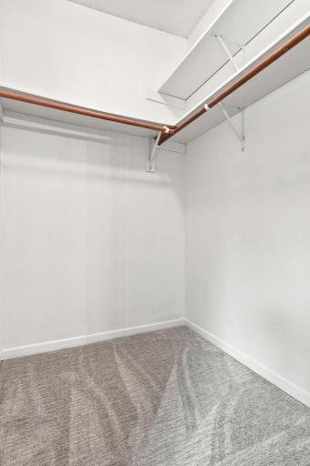 Walk-in closet in primary bedroom