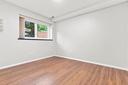 The third bedroom is also on the lower level