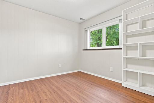 The second bedroom is on the lower level