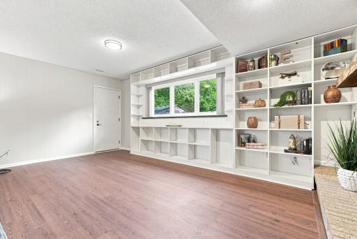 Look at those built-in bookshelves!