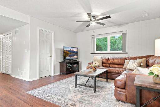 The laundry room is just past that door.